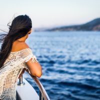 girl and ocean