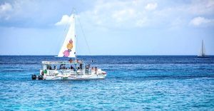 Boat in Water in Cozumel, best food in Cozumel, best time to cruise to Mexico