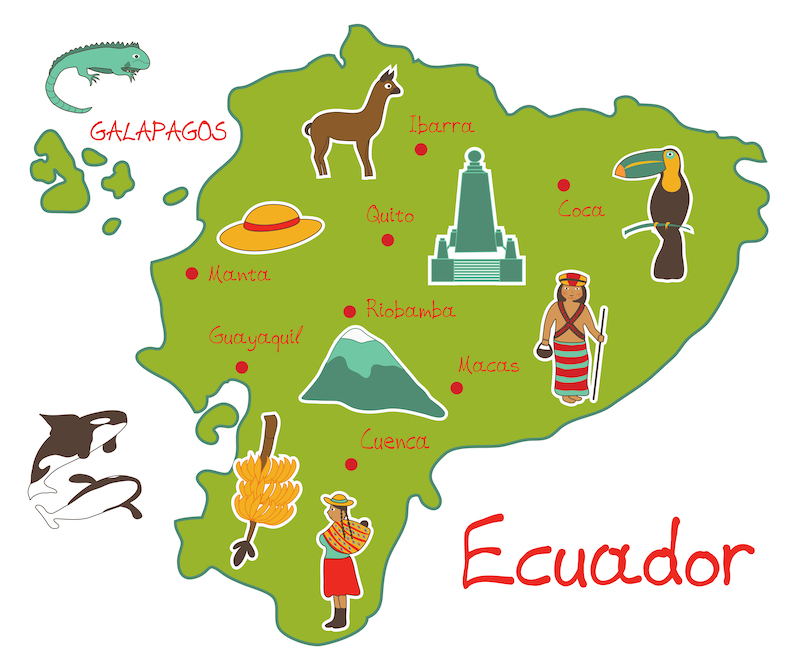 map of ecuador with typical features, Things that represent Mexico, best restaurants in antigua guatemala