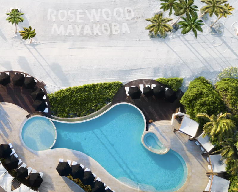 Rosewood Mayakoba pool, best place for family vacation in Mexico