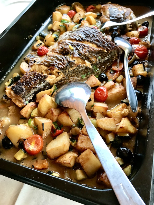 fish with vegtables, best food in croatia
