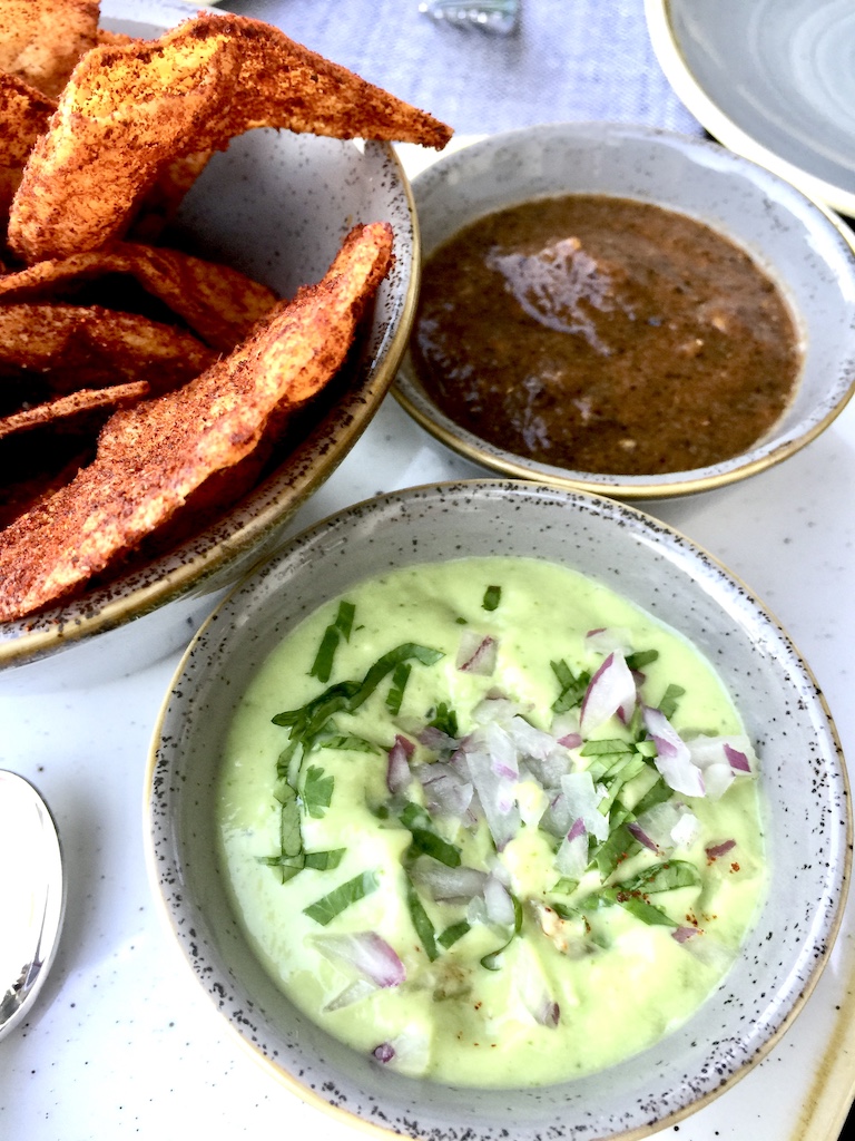 guac with sauce, baja mexico beaches