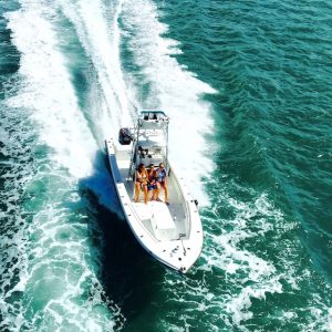 Boat in water in Key West, best place to snorkel in key west, crazy things to do in Tulum Mexico