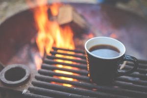 Coffee on the fire, best camping in northern California