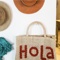 Hola bag with hats, best-restaurants-in-tulum, What to wear to Tulum, beaches tulum resort