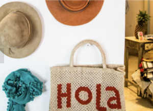 Hola bag with hats, best-restaurants-in-tulum