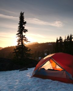 Snow and camping, best camping in northern California
