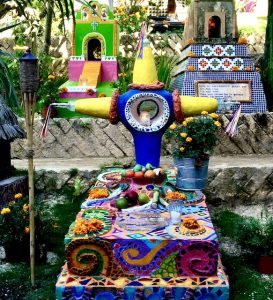 colorful graves, day of the dead Oaxaca