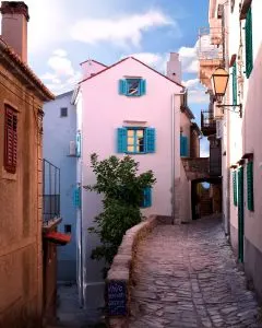 pink house in Croatia, Brac Croatia, 3 day yacht charter croatia