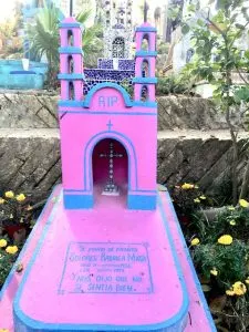 pink grave, day of the dead Oaxaca