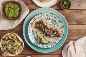 tacos with limes and guacamole, best restaurants in Puerto Vallarta