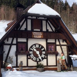 A house made as a clock in Germany, best hotels in black forest Germany