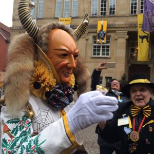 A man with horns, Rottweiler Germany, best hotels in black forest Germany