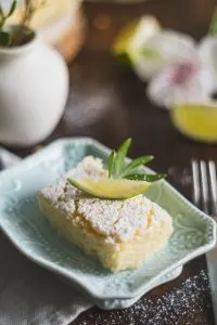 Delicious key lime pie with powder, Best dessert in Key West, best breakfast in Florida