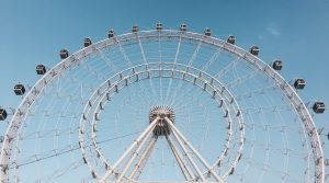 Famous merry go round, ferris wheel, things to do in Orlando at night