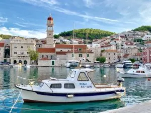 Tina boat in the marina, best places to visit in Croatia