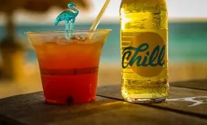 chill drink, Aruba snorkeling