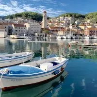 gorgeous boat in the marina