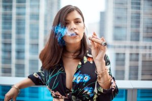 best-bars-and-clubs-in-miami, she is smoking