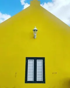 yellow building, Aruba Snorkeling
