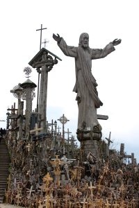 Hill of crosses, haunted places in Mexico
