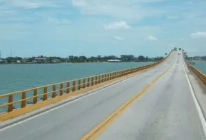 Campeche Mexico Beaches, El Zacatal Briddge