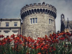 Christmas in Dublin, a huge tower