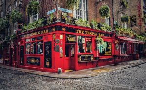 The Temple Bar, christmas in Dublin