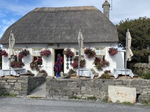a restaurant, family trip to Ireland