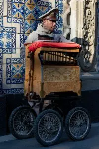 Parks in Mexico City, a man standing